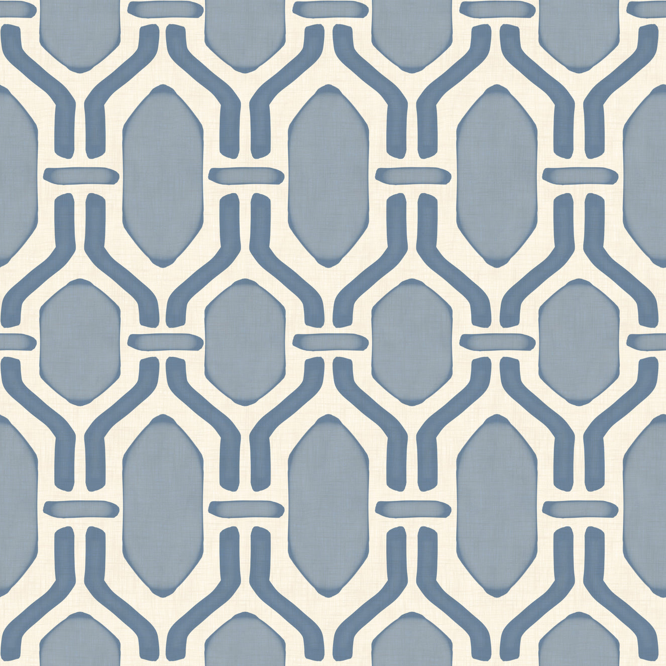Art Deco Trellis Slate Blue Wallpaper⁠