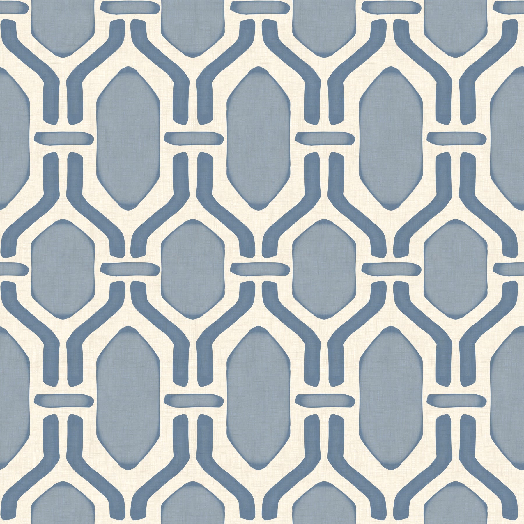 Art Deco Trellis Slate Blue Wallpaper⁠