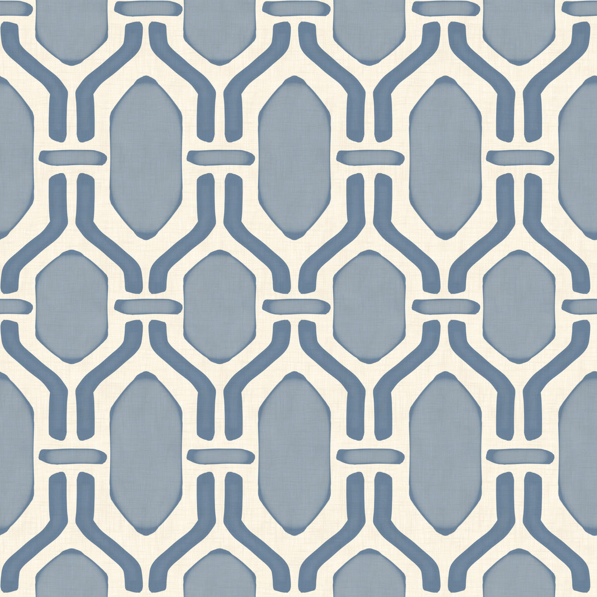 Art Deco Trellis Slate Blue Wallpaper⁠ in your room — zoomed