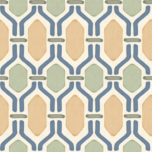 Art Deco Trellis Wallpaper⁠