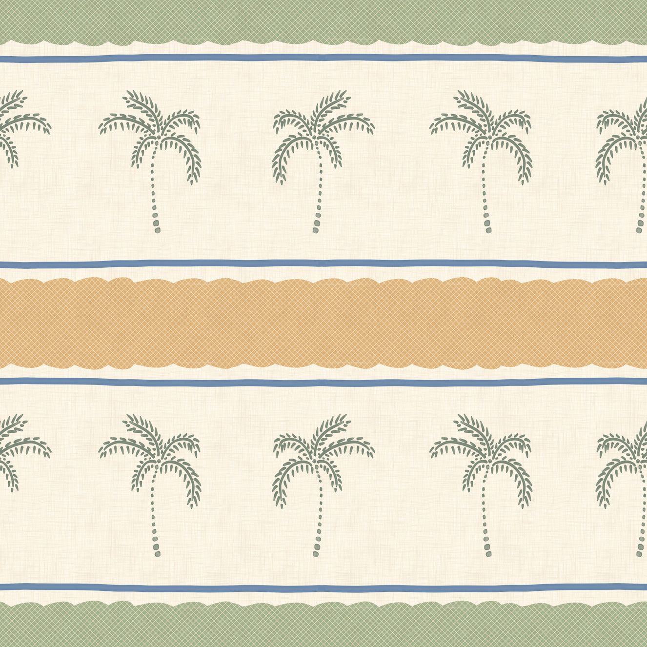 Marrakesh Orizzontal Striped Ornament Wallpaper⁠