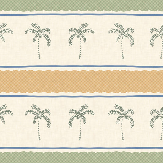 Marrakesh Orizzontal Striped Ornament Wallpaper⁠
