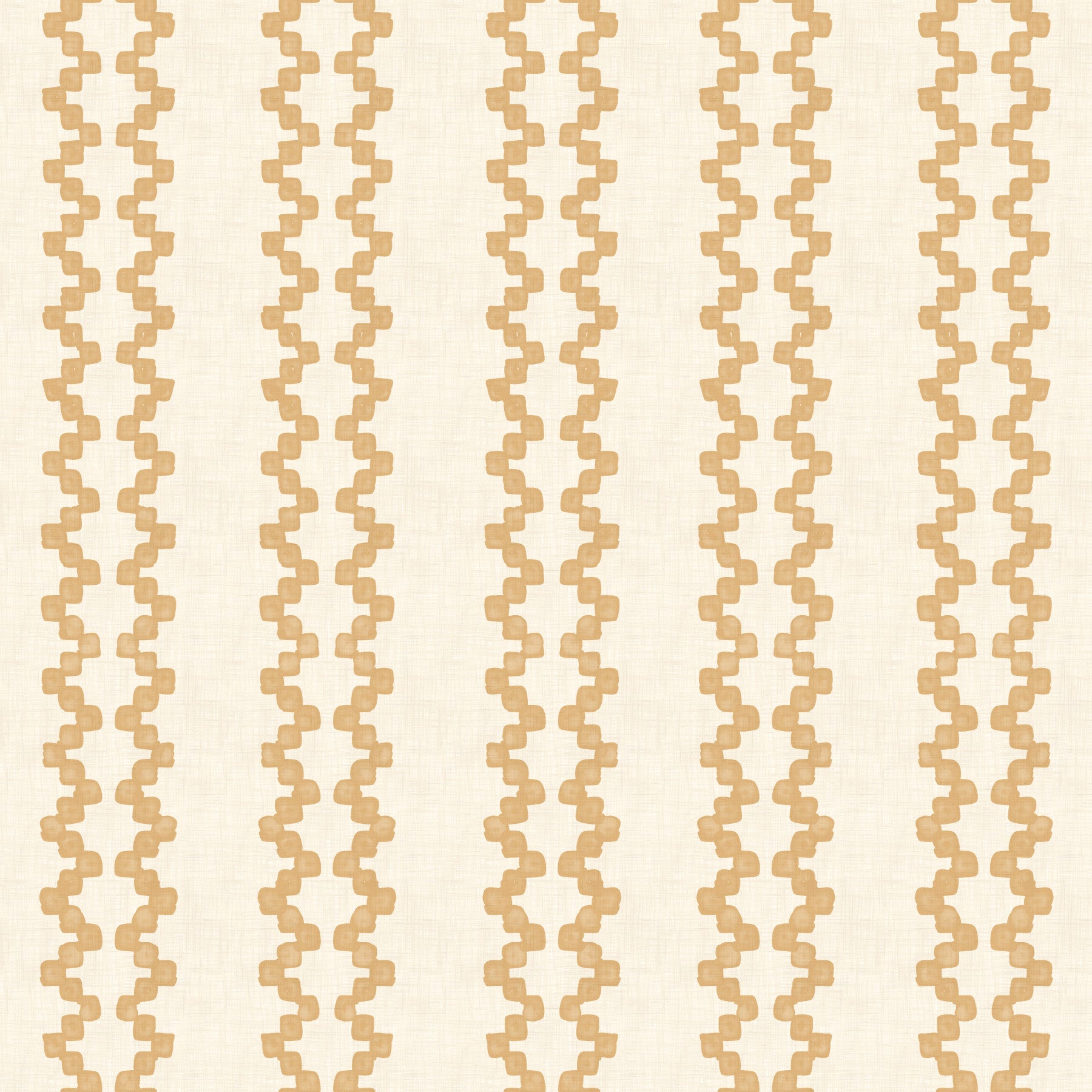 Zellige Striped Ornament Sand Wallpaper⁠