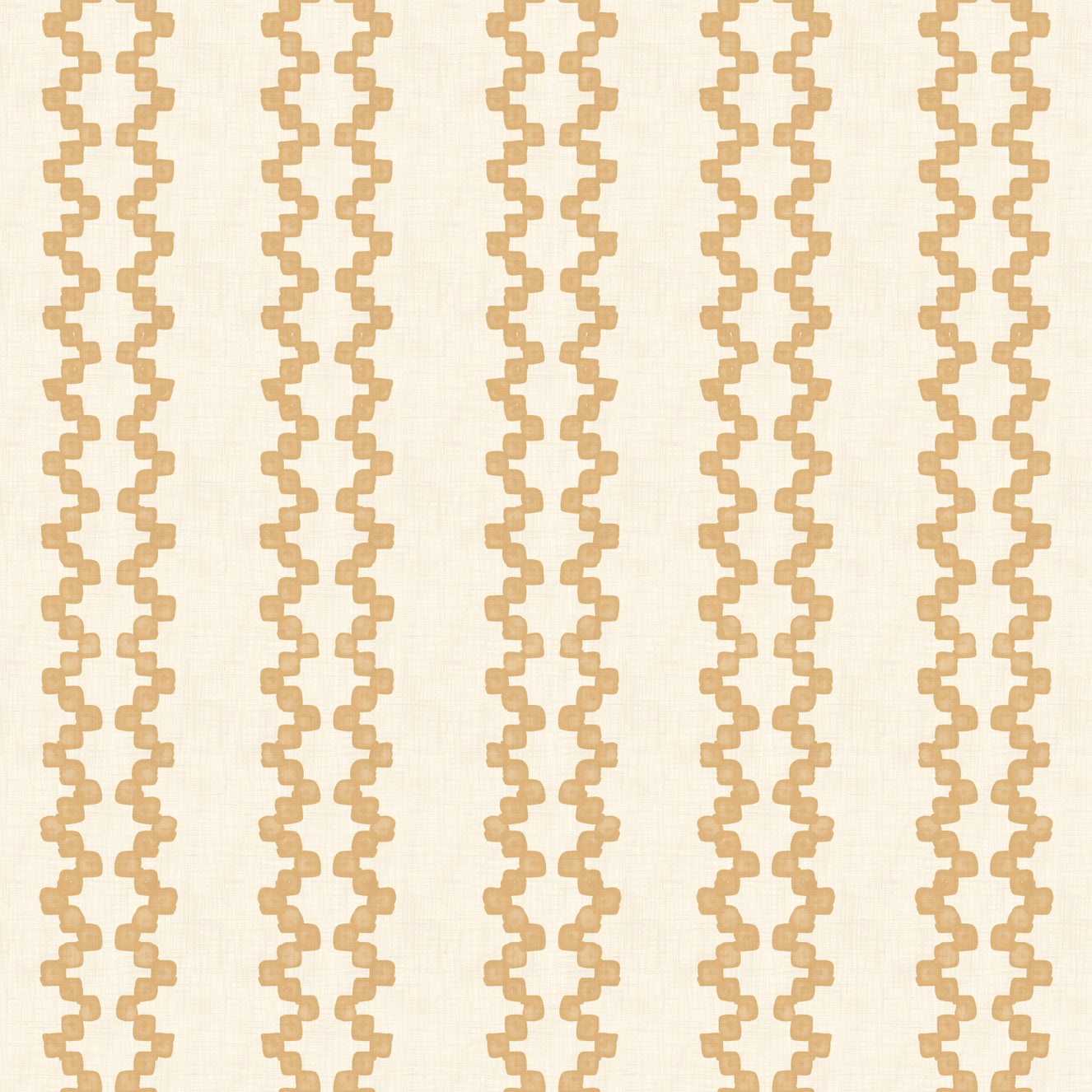 Zellige Striped Ornament Sand Wallpaper⁠
