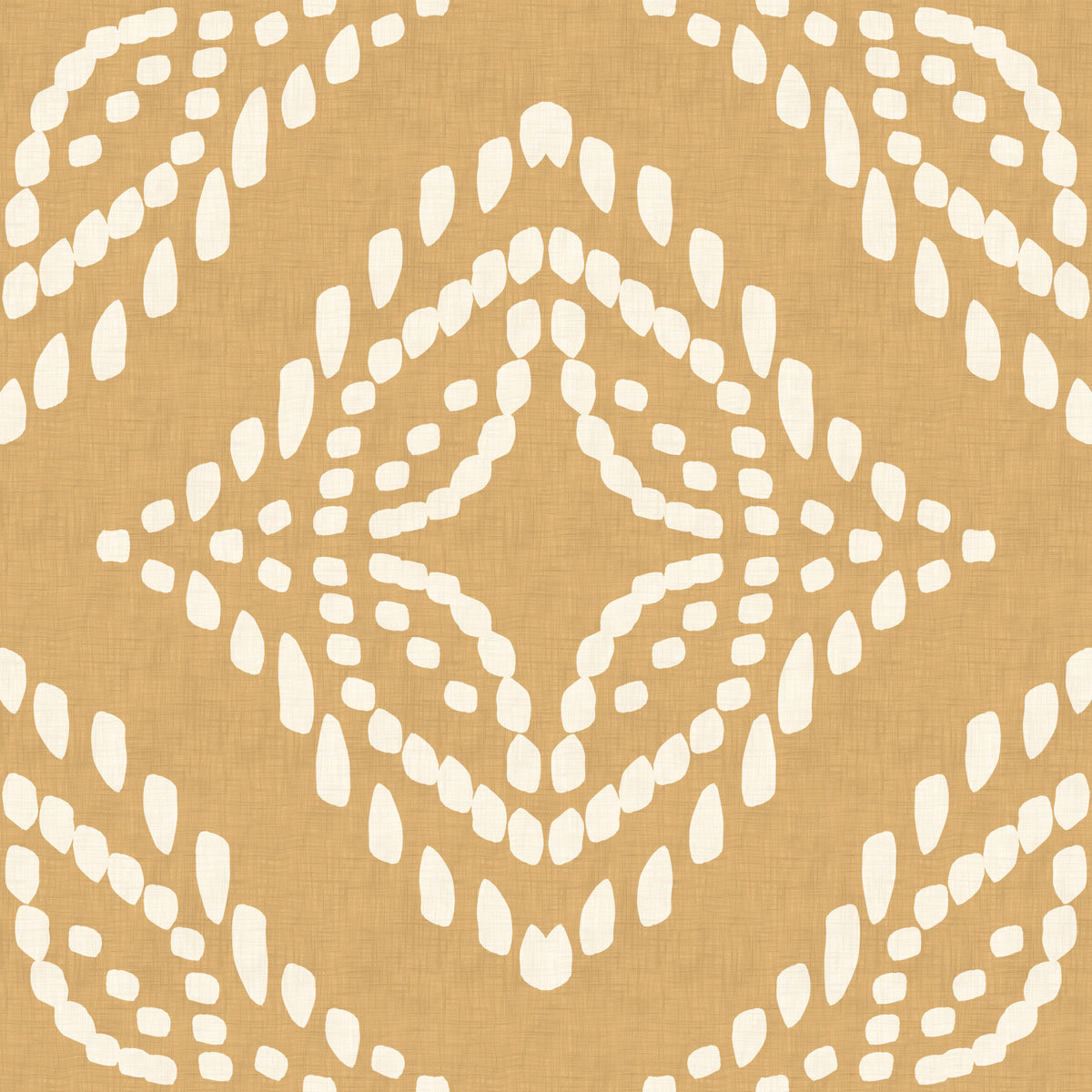 Block Print Ornament Sand Canvas Wallpaper⁠ in your room