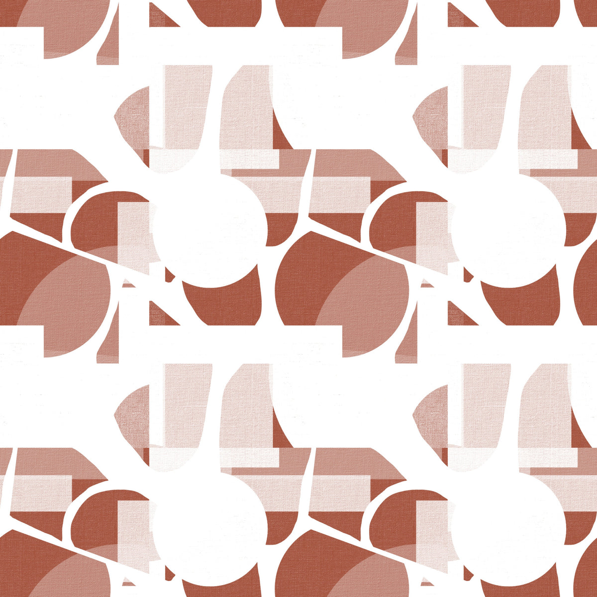 Terracotta Geometric Flow Clay Shapes Wallpaper⁠ in your room — zoomed