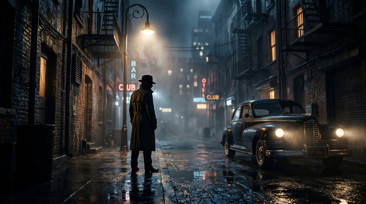 Midnight City Noir Wall Mural