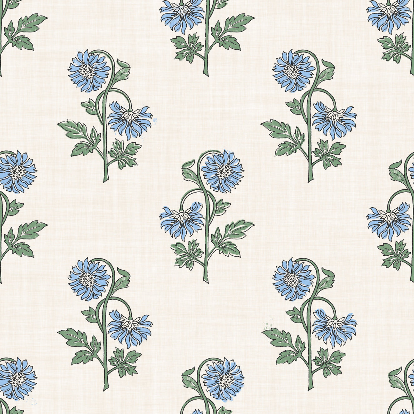 Azure Petal Harmony Wallpaper⁠