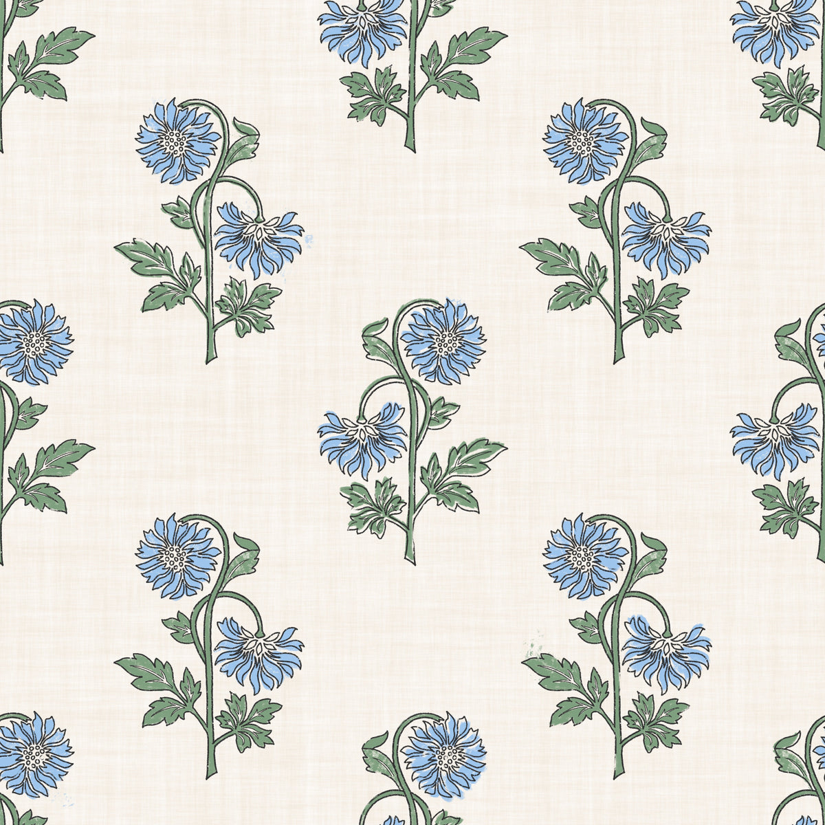 Azure Petal Harmony Wallpaper⁠ in your room