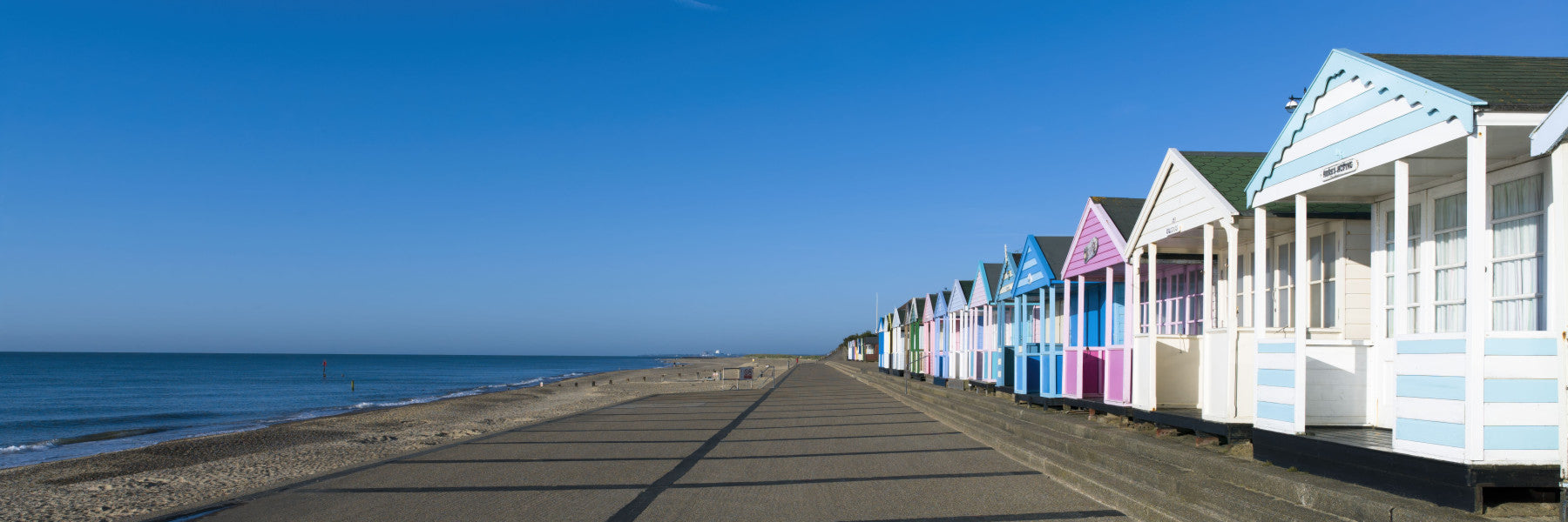 Colorful Beach Hut Serenity Wall Mural