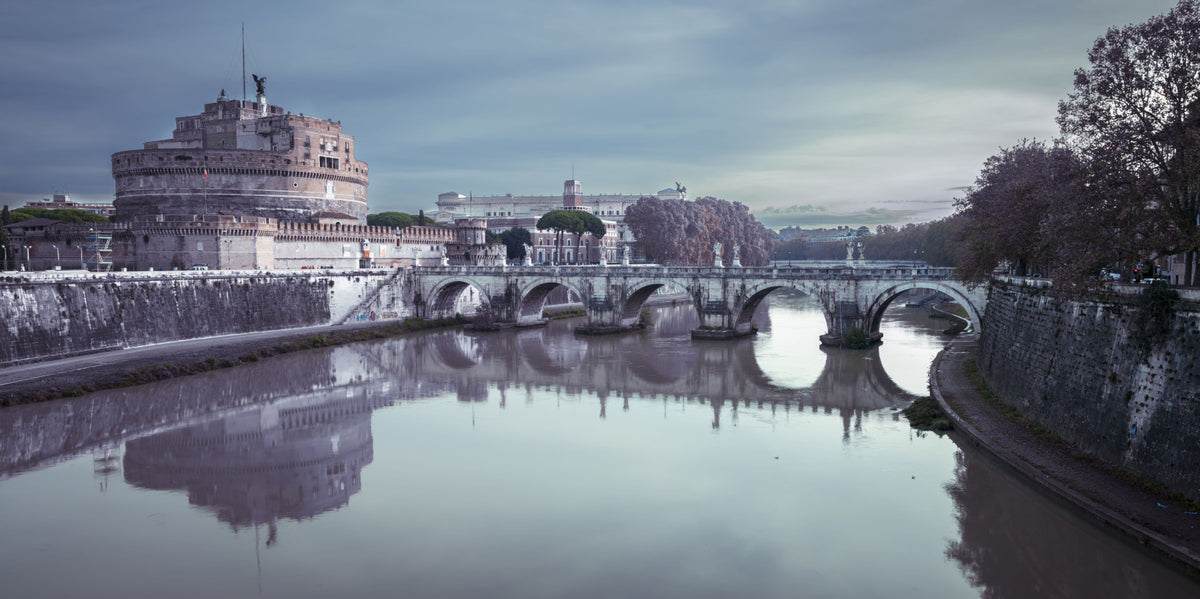 Roman Reflection: Castel Sant'Angelo's Grandeur Wall Mural