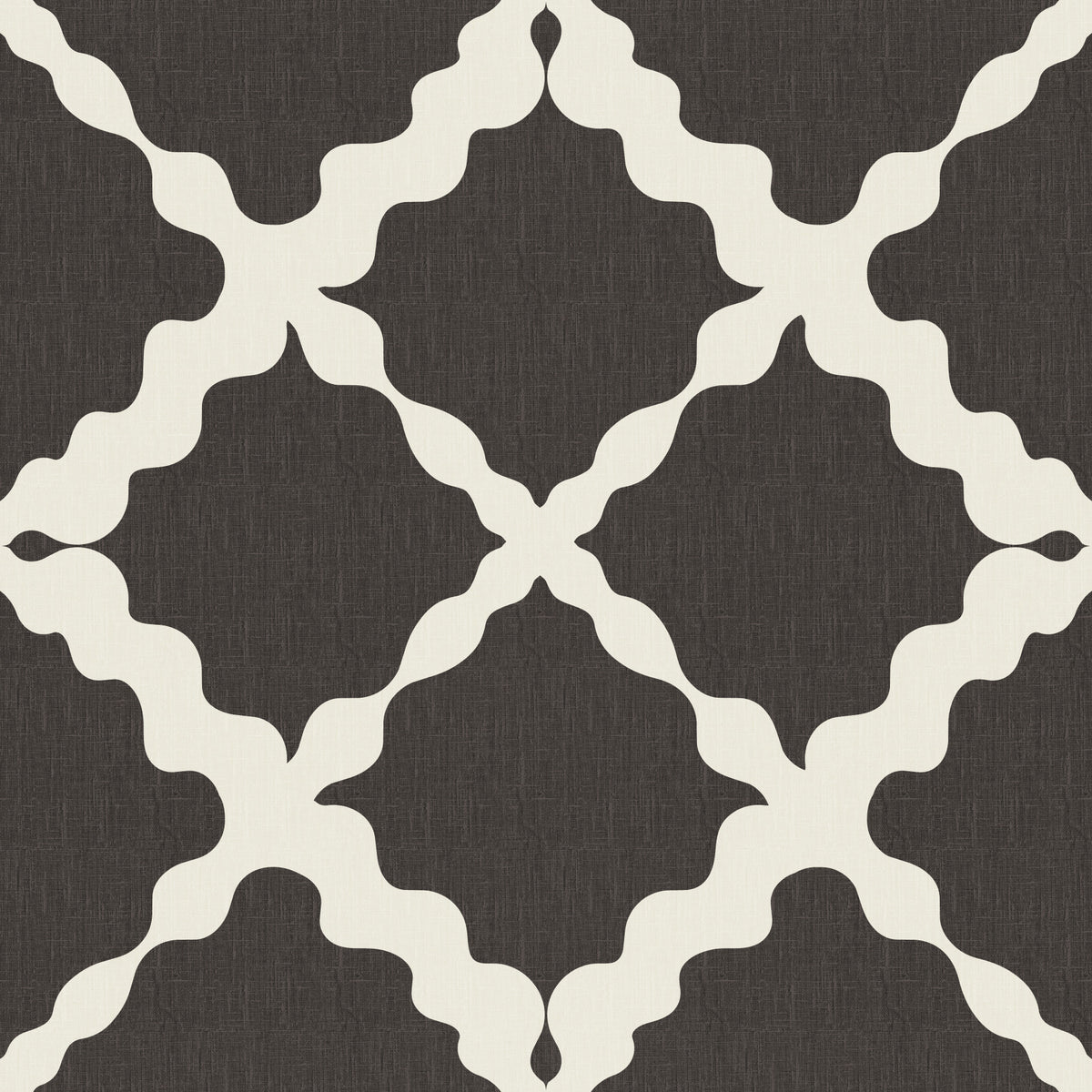 Textured Lattice Trellis Geometric Brown Minimalist Modern Wallpaper⁠ in your room