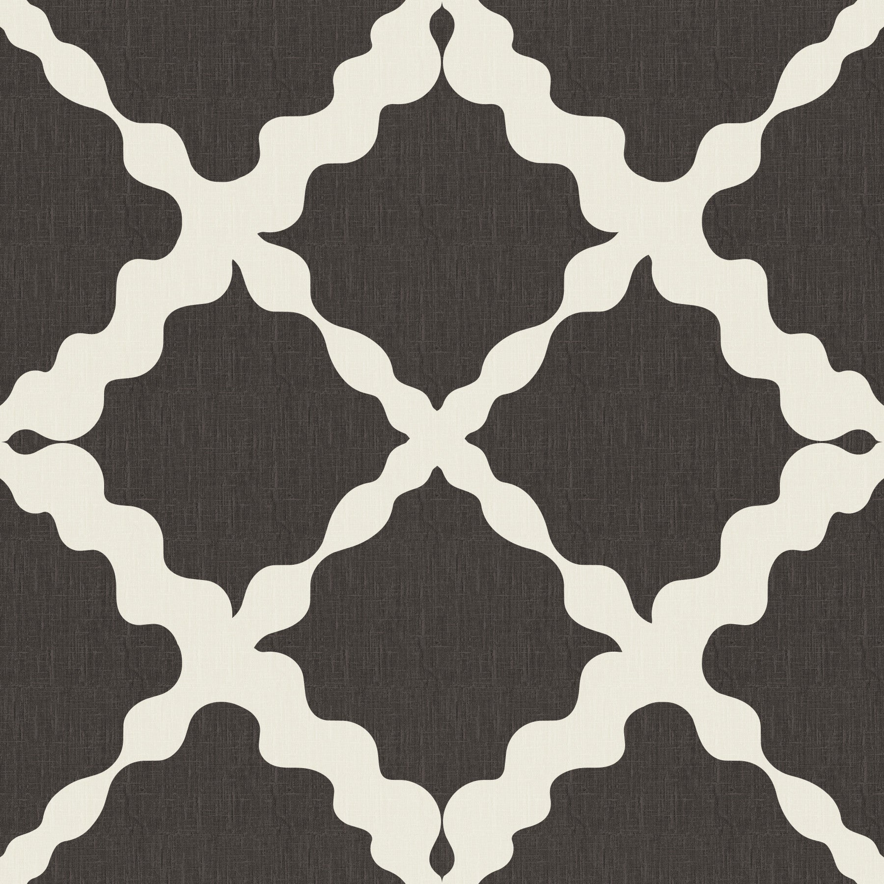 Textured Lattice Trellis Geometric Brown Minimalist Modern Wallpaper⁠