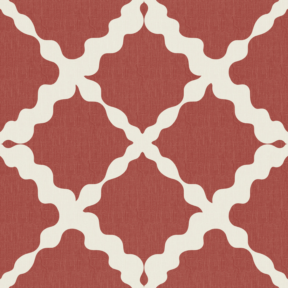 Textured Lattice Trellis Geometric Rust Minimalist Modern  Wallpaper⁠ in your room