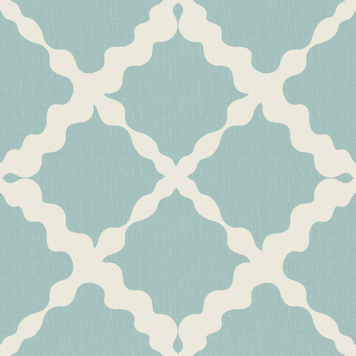 Textured Lattice Trellis Geometric Muted Blue Minimalist Modern  Wallpaper⁠ in your room — zoomed