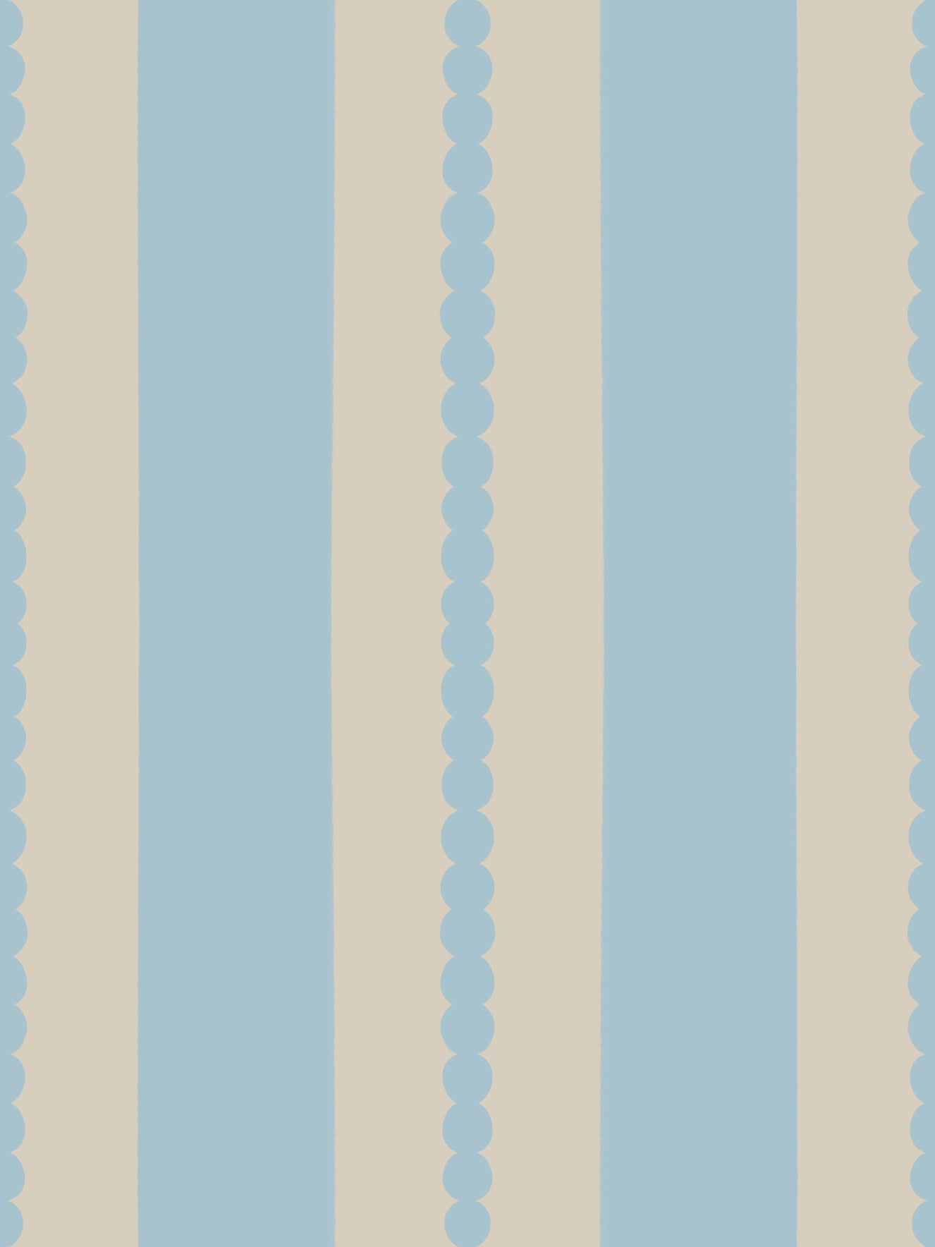 Scalloped Serenity Stripes Wallpaper⁠