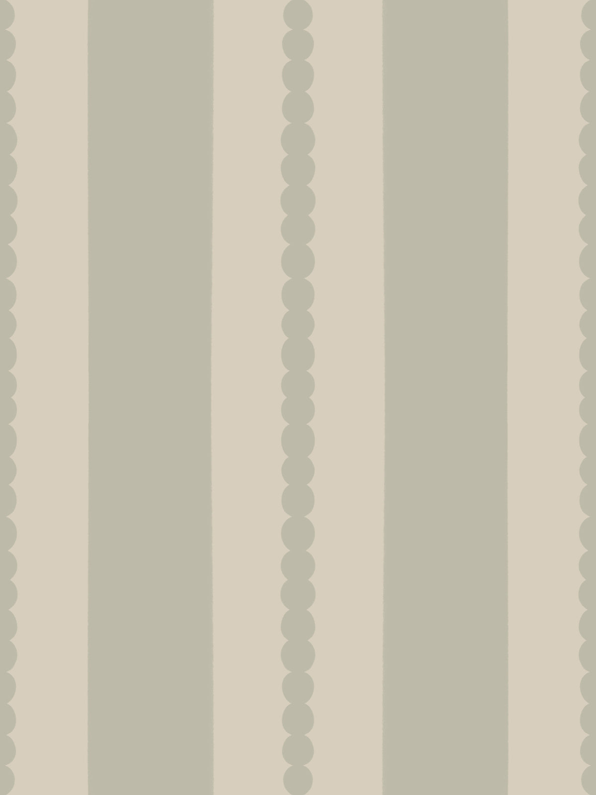 Muted Scallop & Dot Stripes Wallpaper⁠ in your room