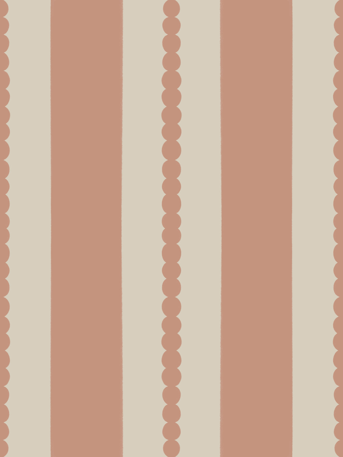Warm Sands & Terracotta Stripes Wallpaper⁠ in your room