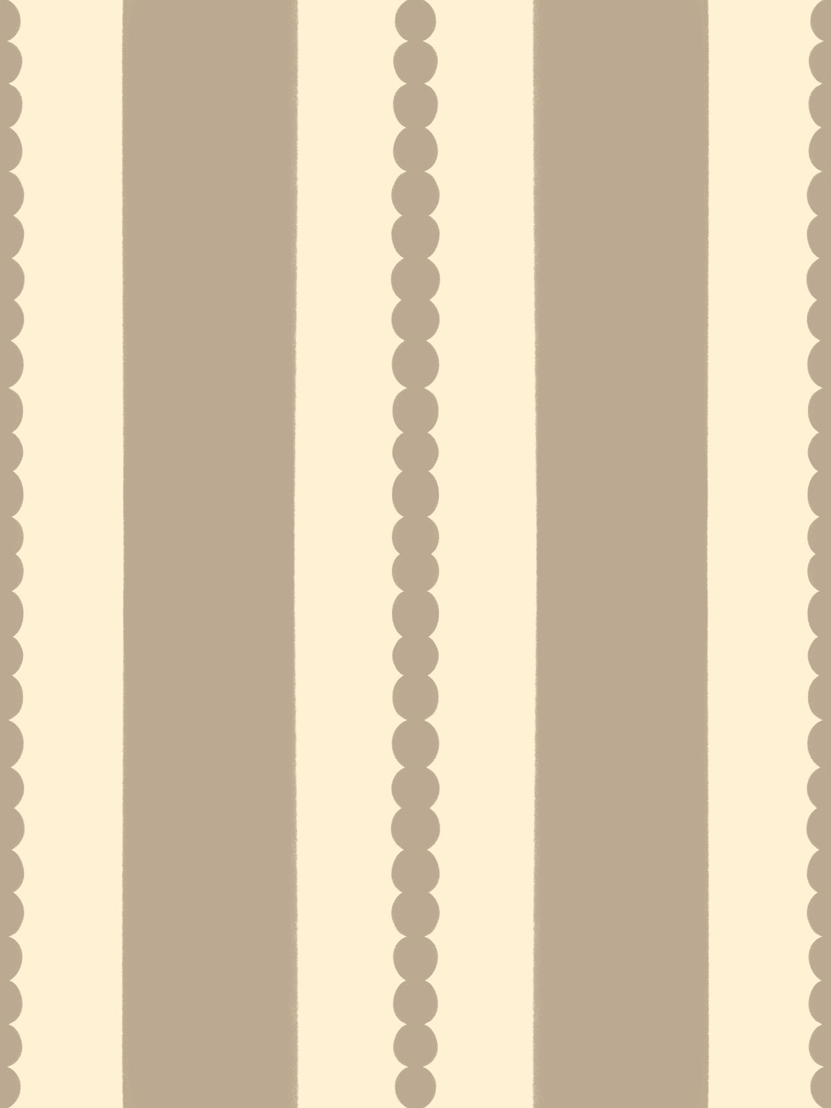 Subtle Scallop & Dot Stripes Wallpaper⁠ in your room
