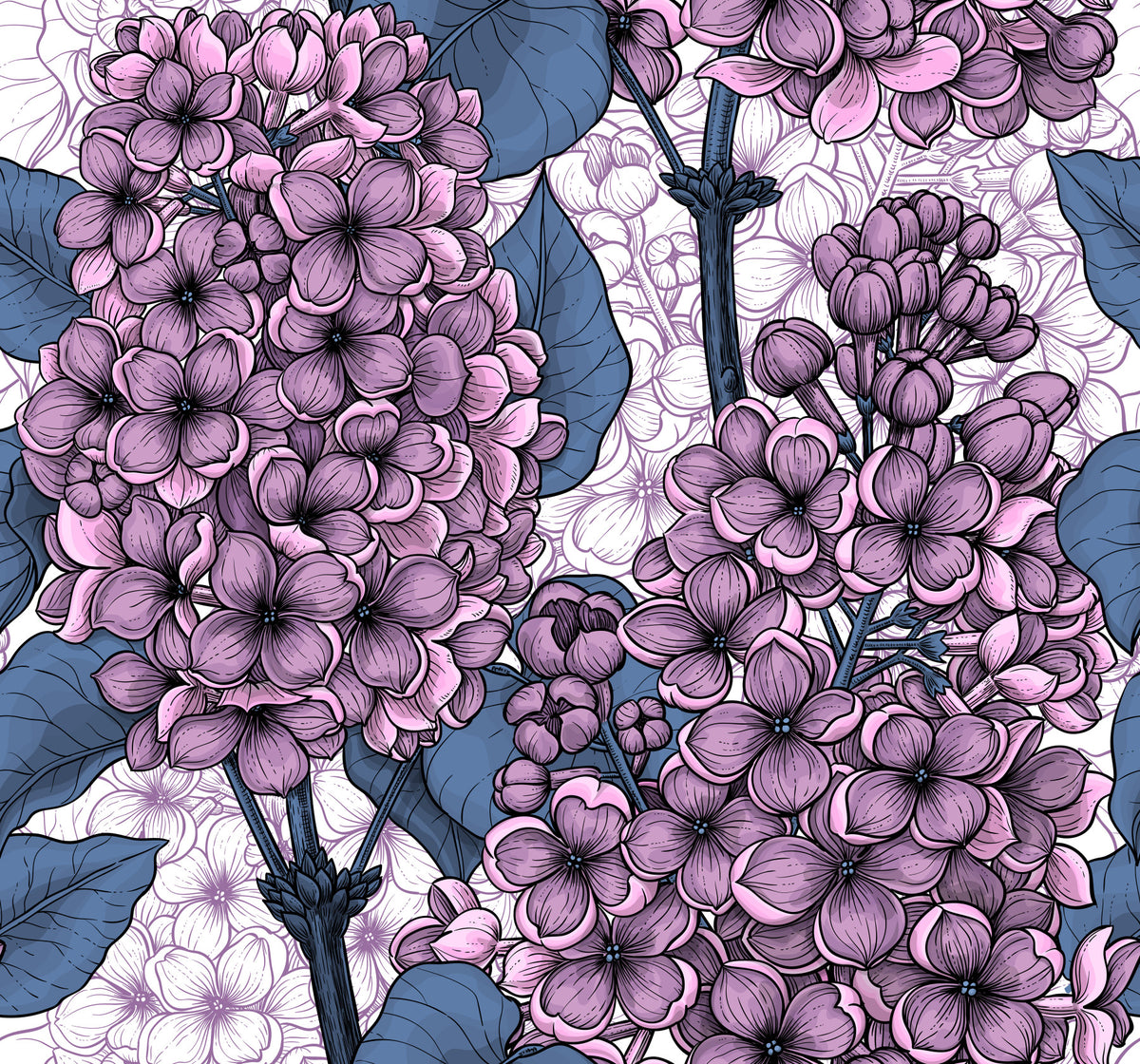 Lilac 2 Wallpaper⁠ in your room — zoomed