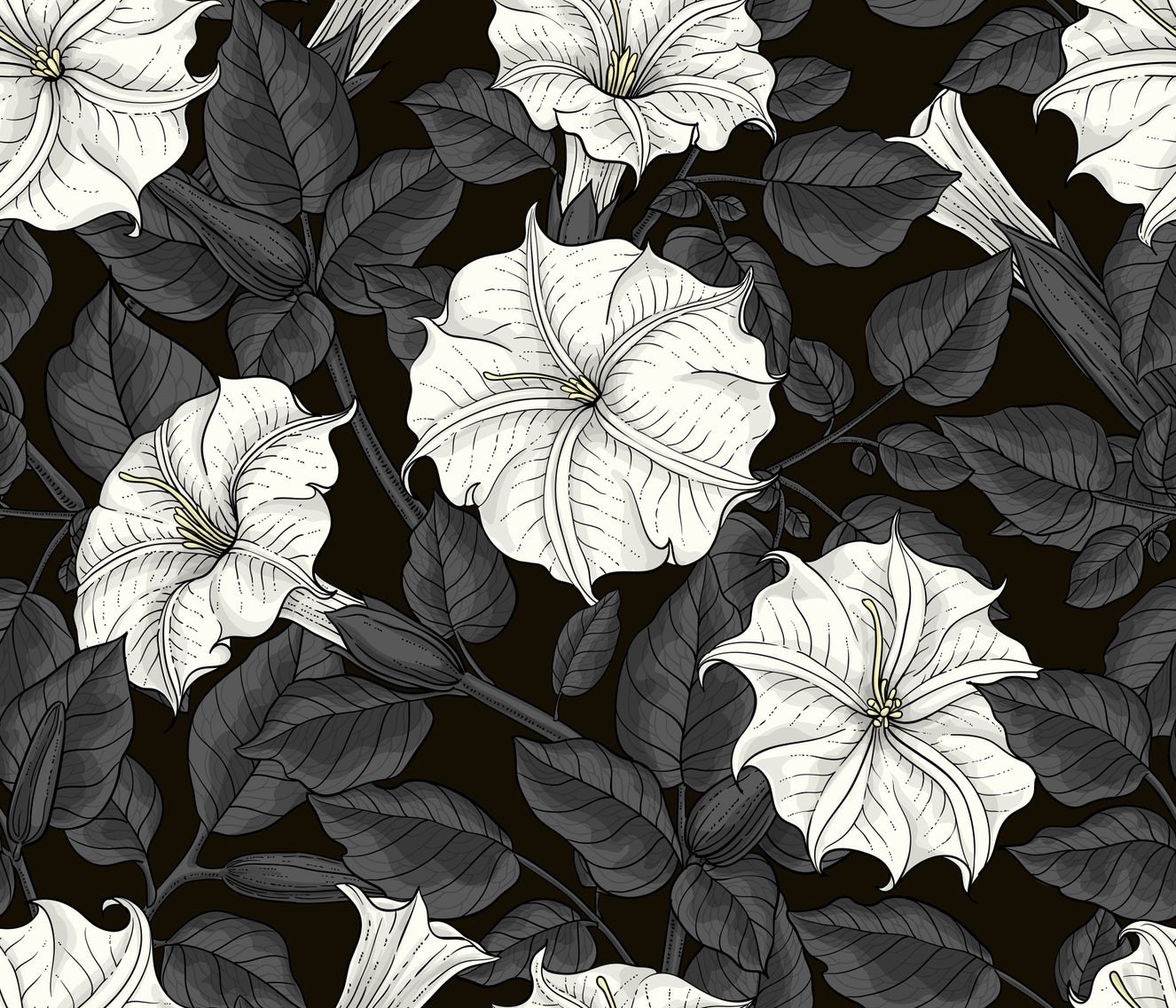 Moonflowers 2 Wallpaper⁠