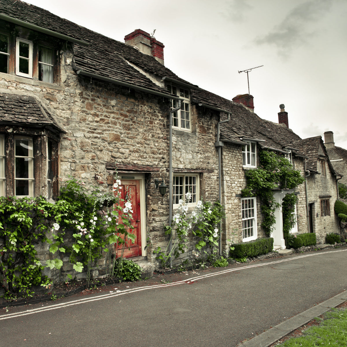 Timeless English Cottages Wall Mural in your room