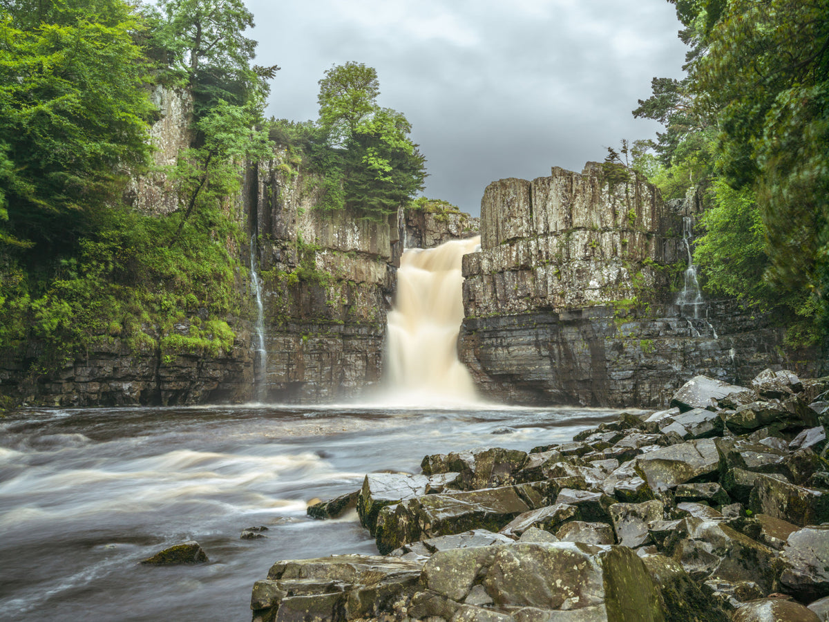 Emerald Falls Serenity Wall Mural in your room