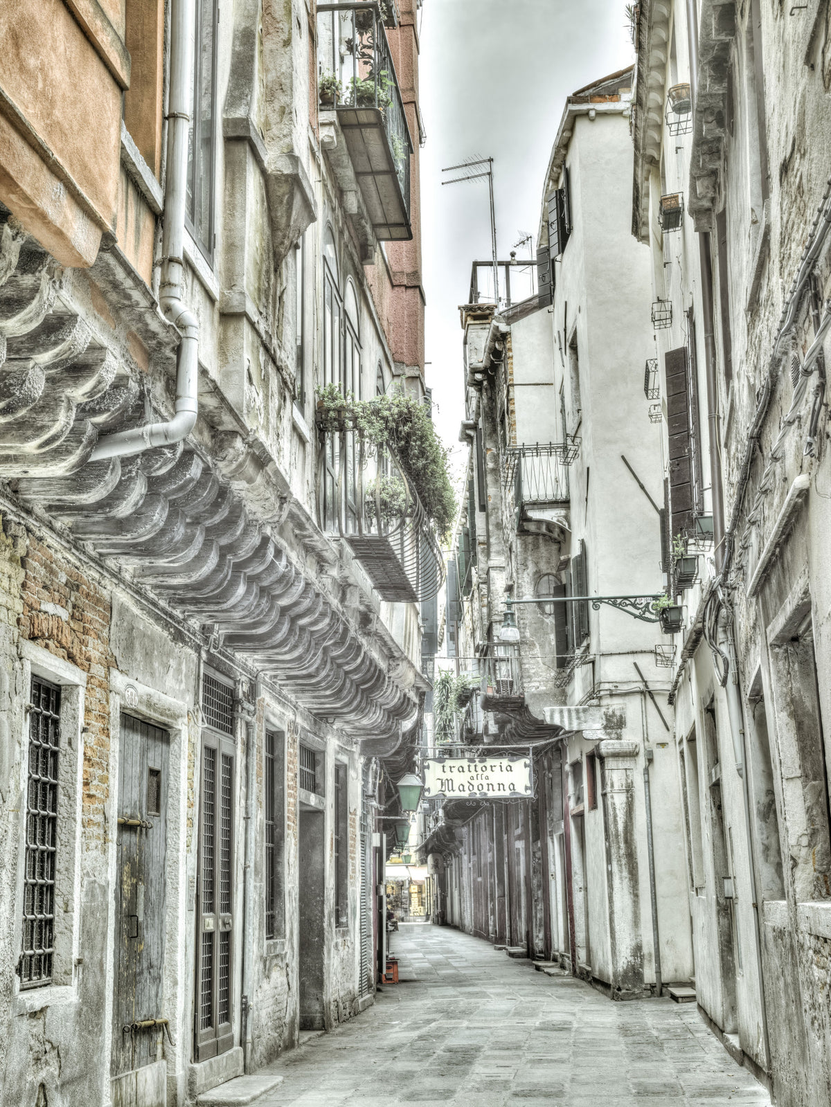 Venetian Alley Whisper Wall Mural in your room — zoomed