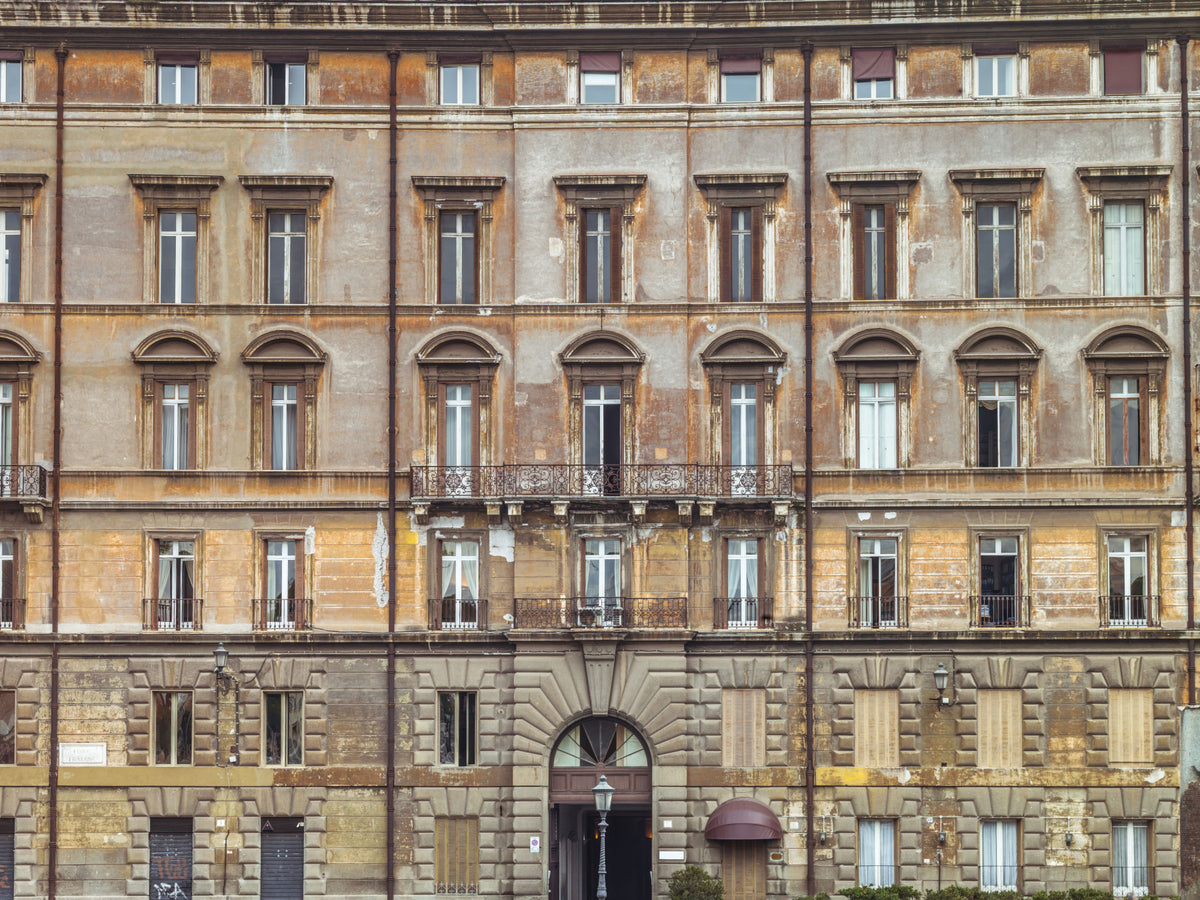 European Grandeur Facade Wall Mural in your room
