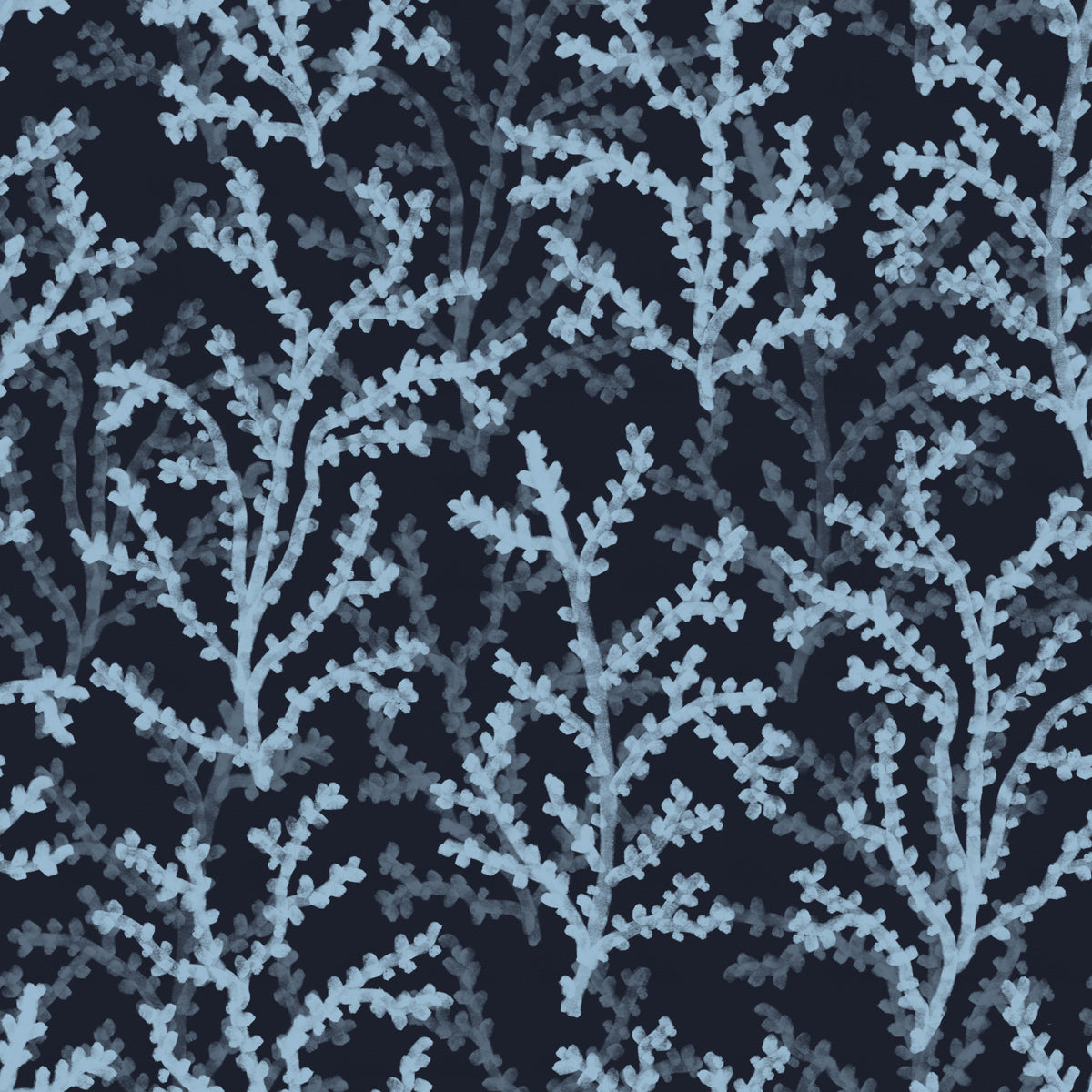 Painted Coraline Dreaming Blue Dark Wallpaper⁠ in your room