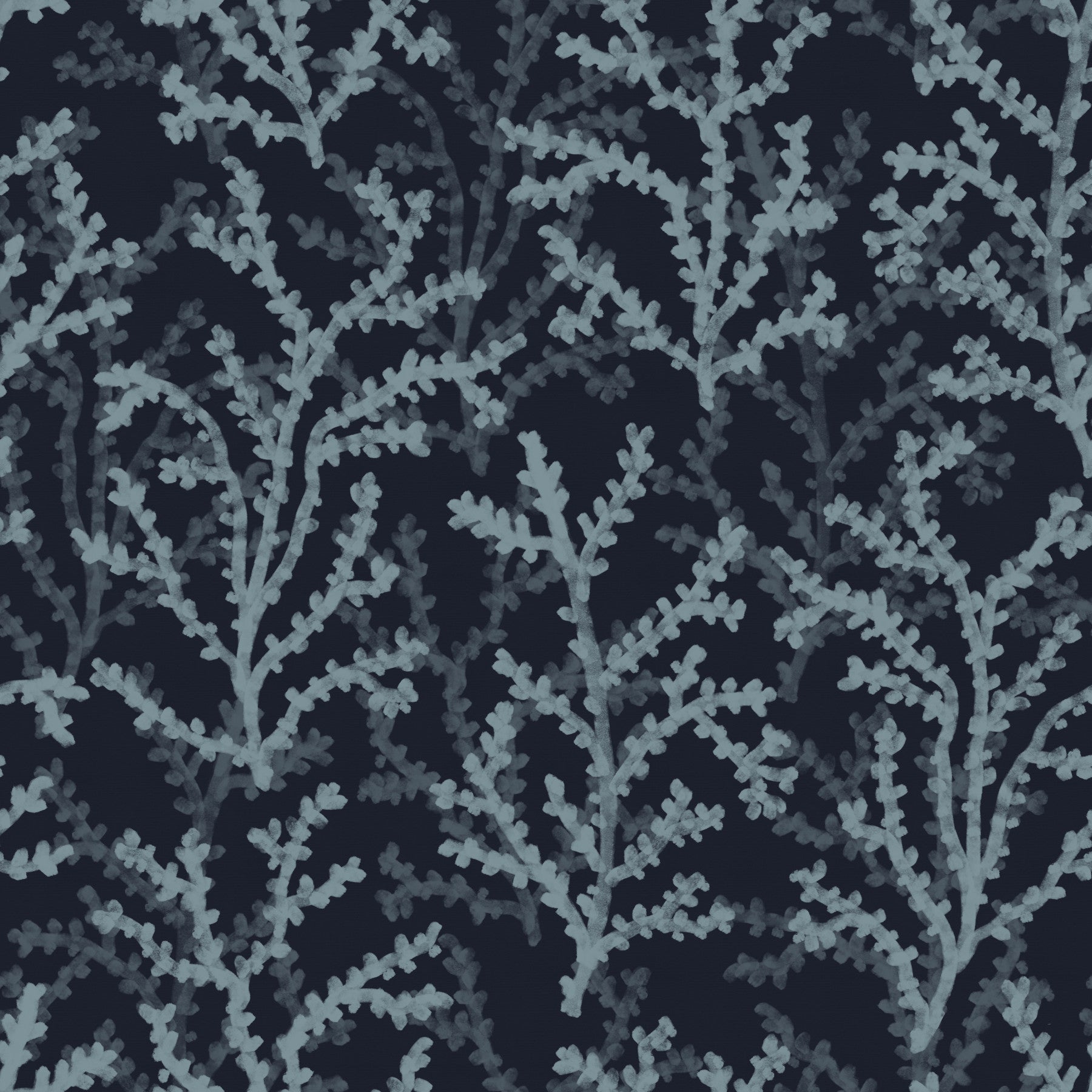 Painted Coraline Slate Gray Dark Wallpaper⁠