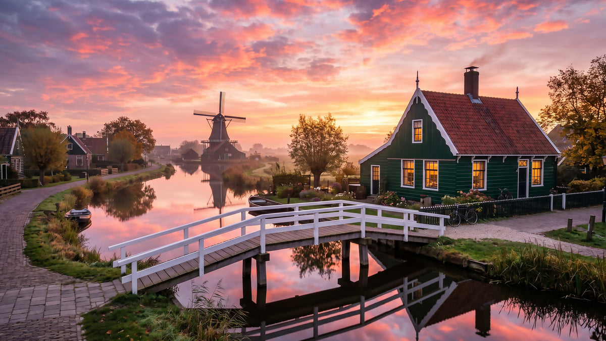 Dutch Dawn Serenity Wall Mural in your room