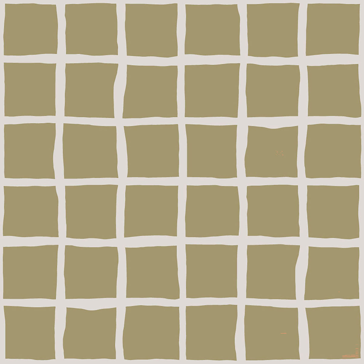 Olive Beige Green Grid Wallpaper Boho Coastal Wallpaper⁠ in your room — zoomed