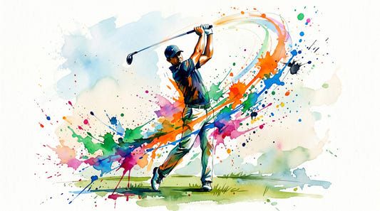 Dynamic Golf Splash Wall Mural