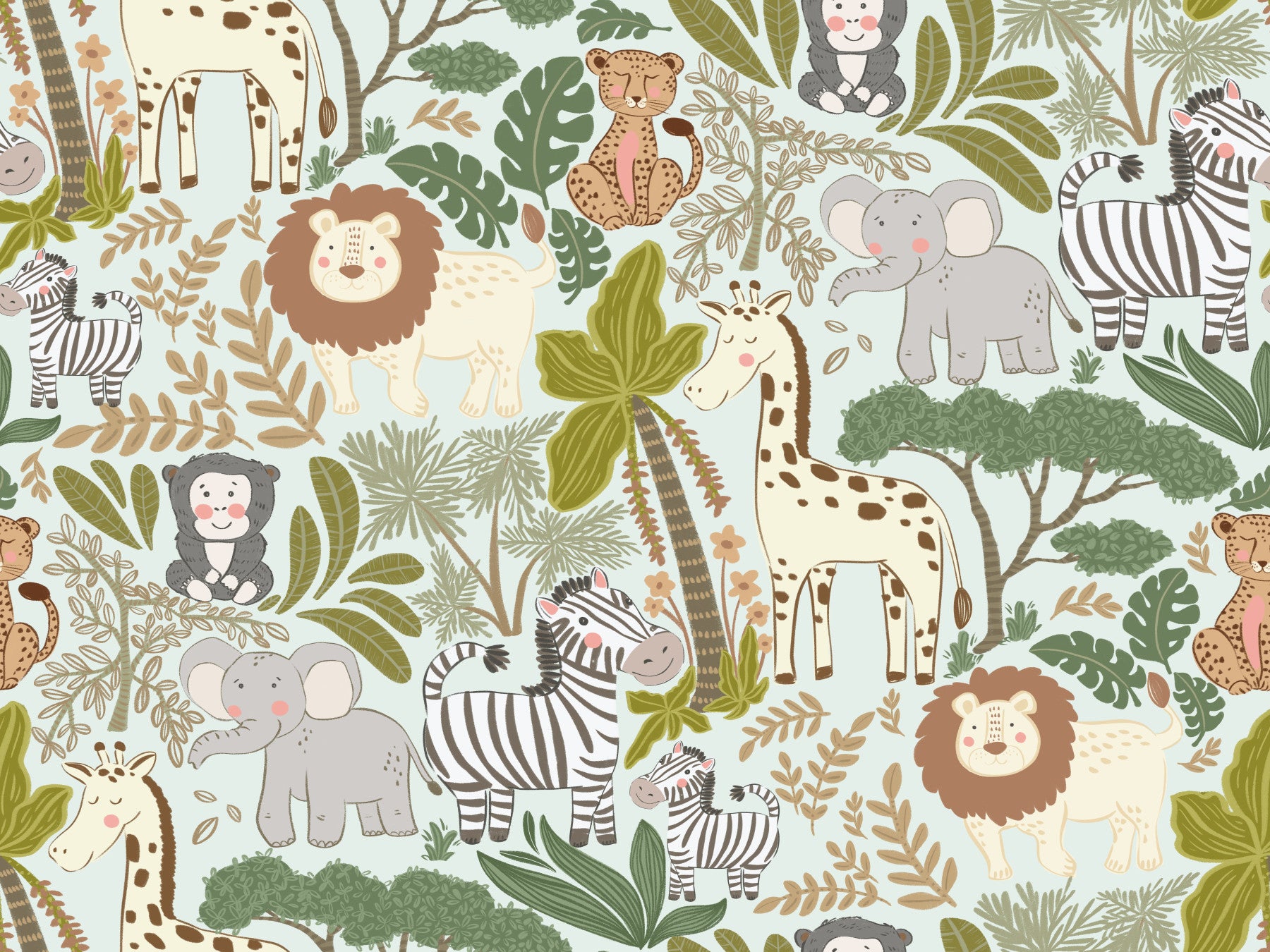 Enchanted Jungle Crew Wallpaper⁠