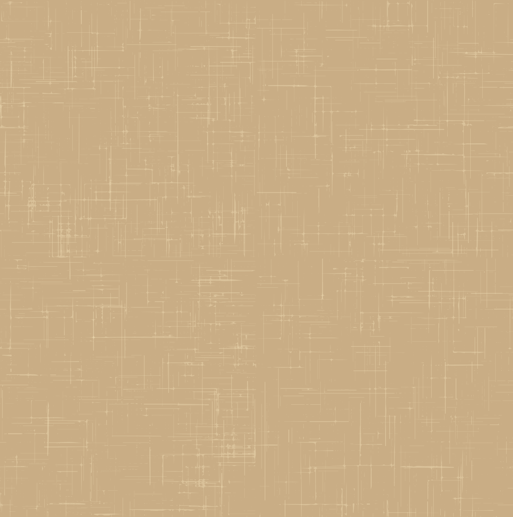 Office area with mid century modern wallpaper in a muted taupe tone