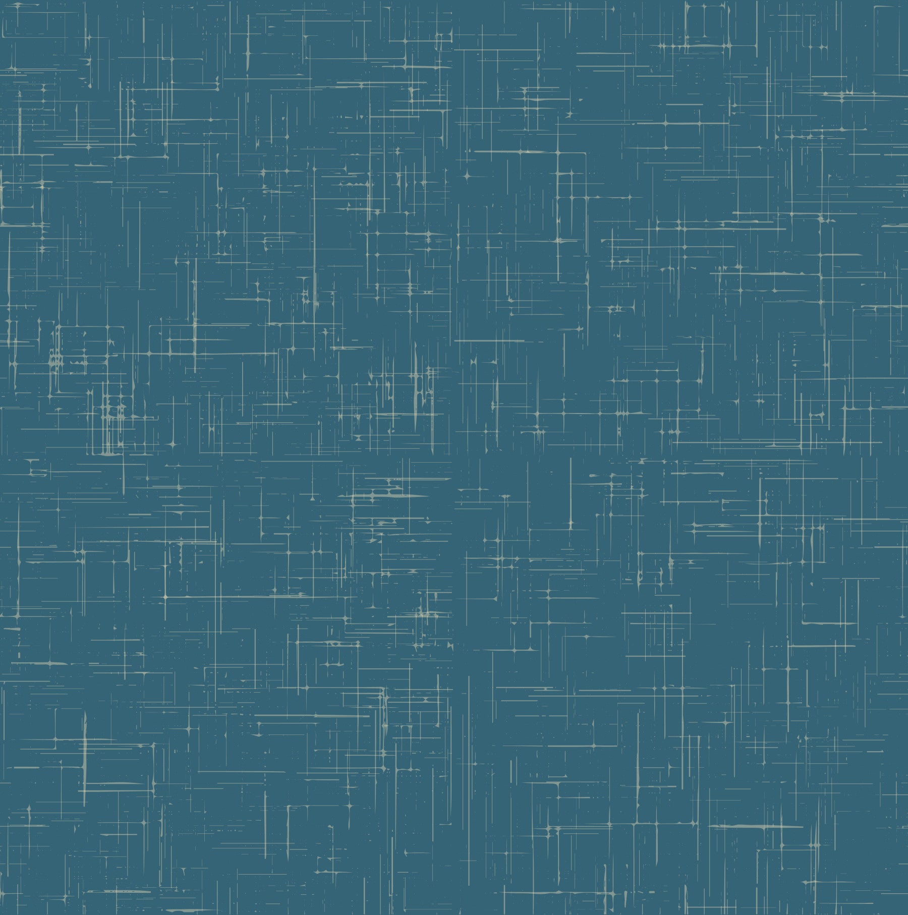 Teal Linen Texture Wallpaper Mid Century Modern Wallpaper⁠