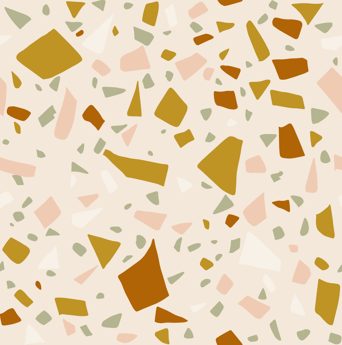 Sage Terrazzo Wallpaper Mediterranean Neutral Wallpaper⁠ in your room