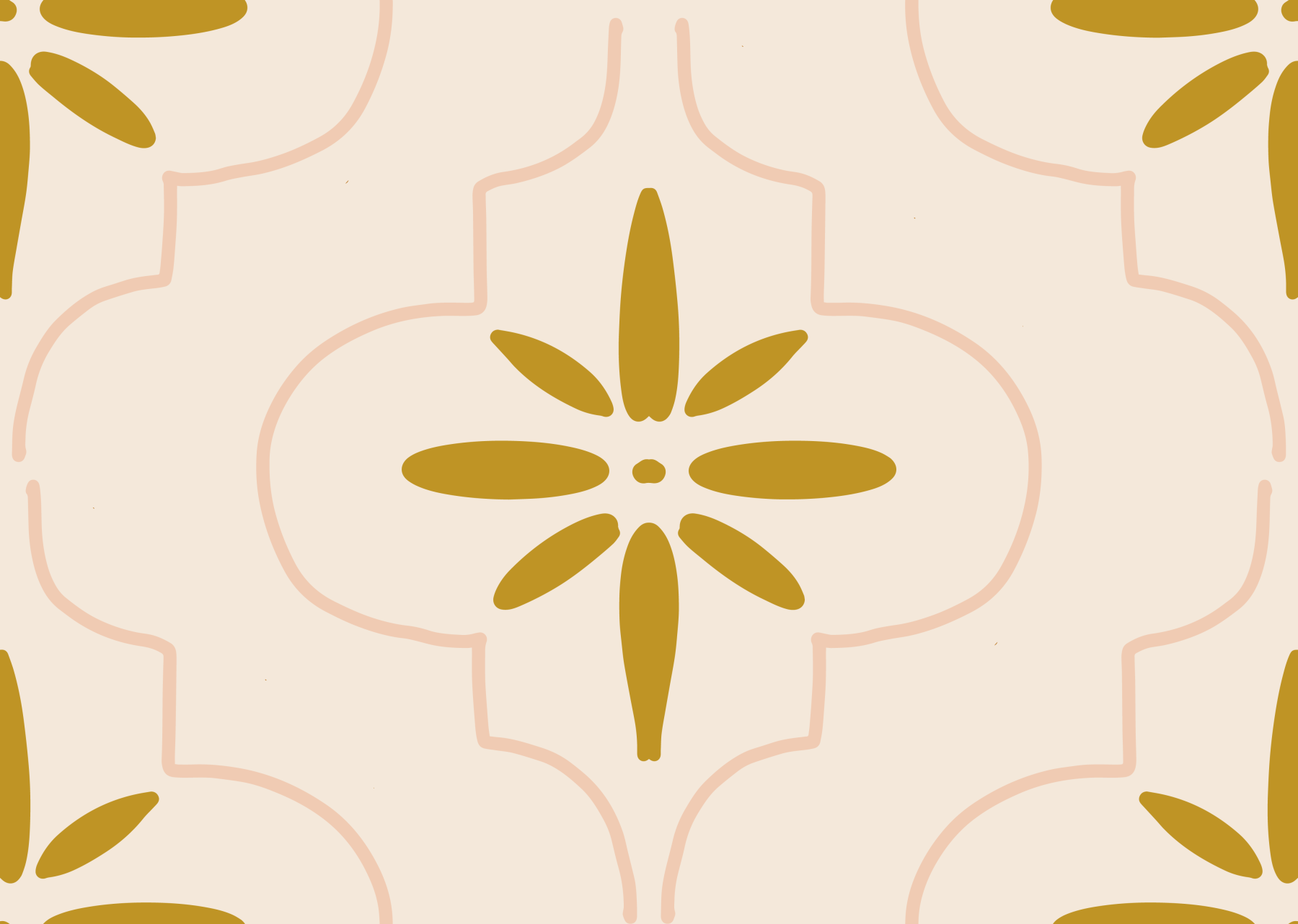 Gold Sand Tile Wallpaper Mediterranean Geometric Wallpaper⁠