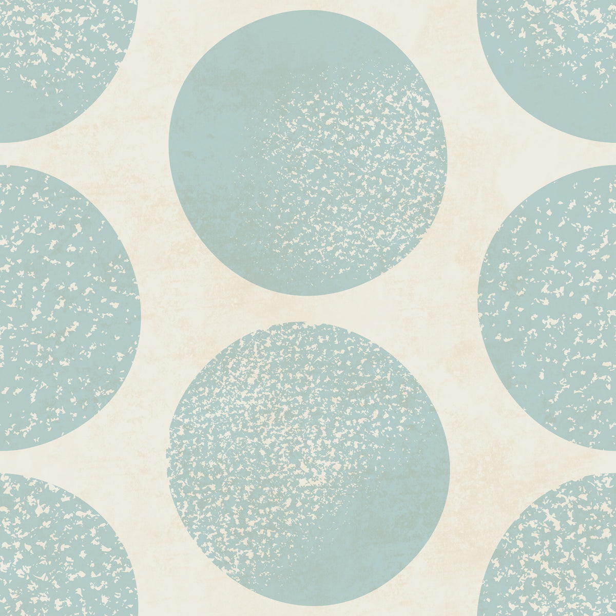 Organic Polka Dots Stippled Modern Soft Blue on Beige Wallpaper⁠ in your room