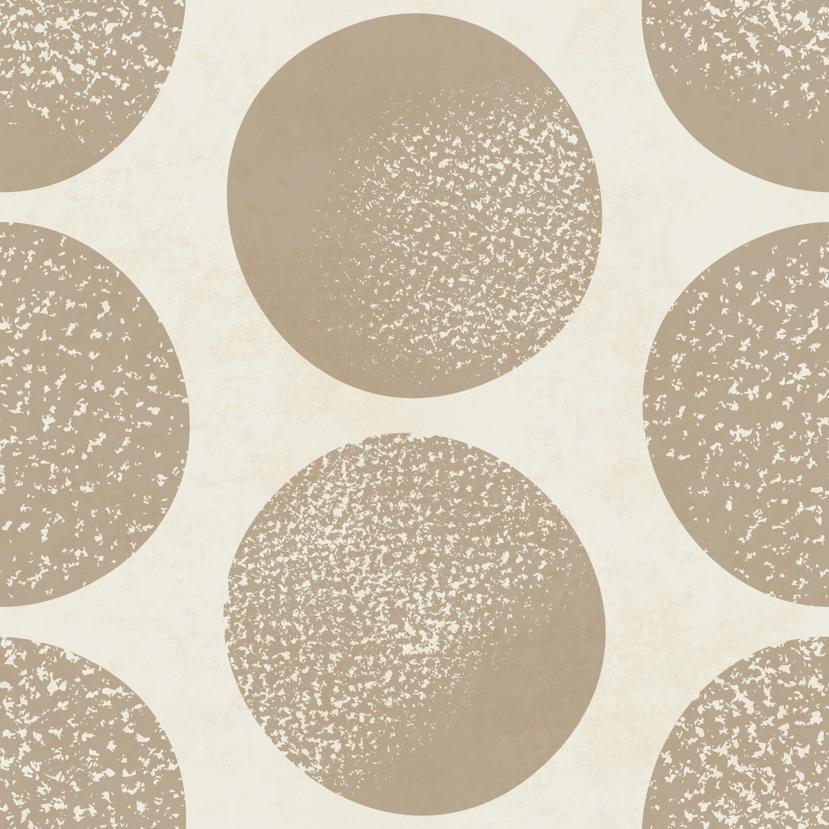 Organic Polka Dots Stippled Modern Warm Beige on Cream  Wallpaper⁠ in your room