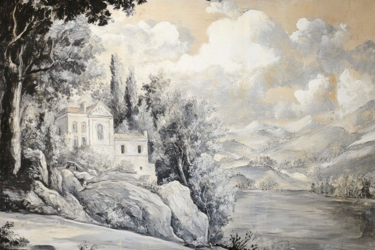 Classic Lakeside Vista Wall Mural in your room — zoomed