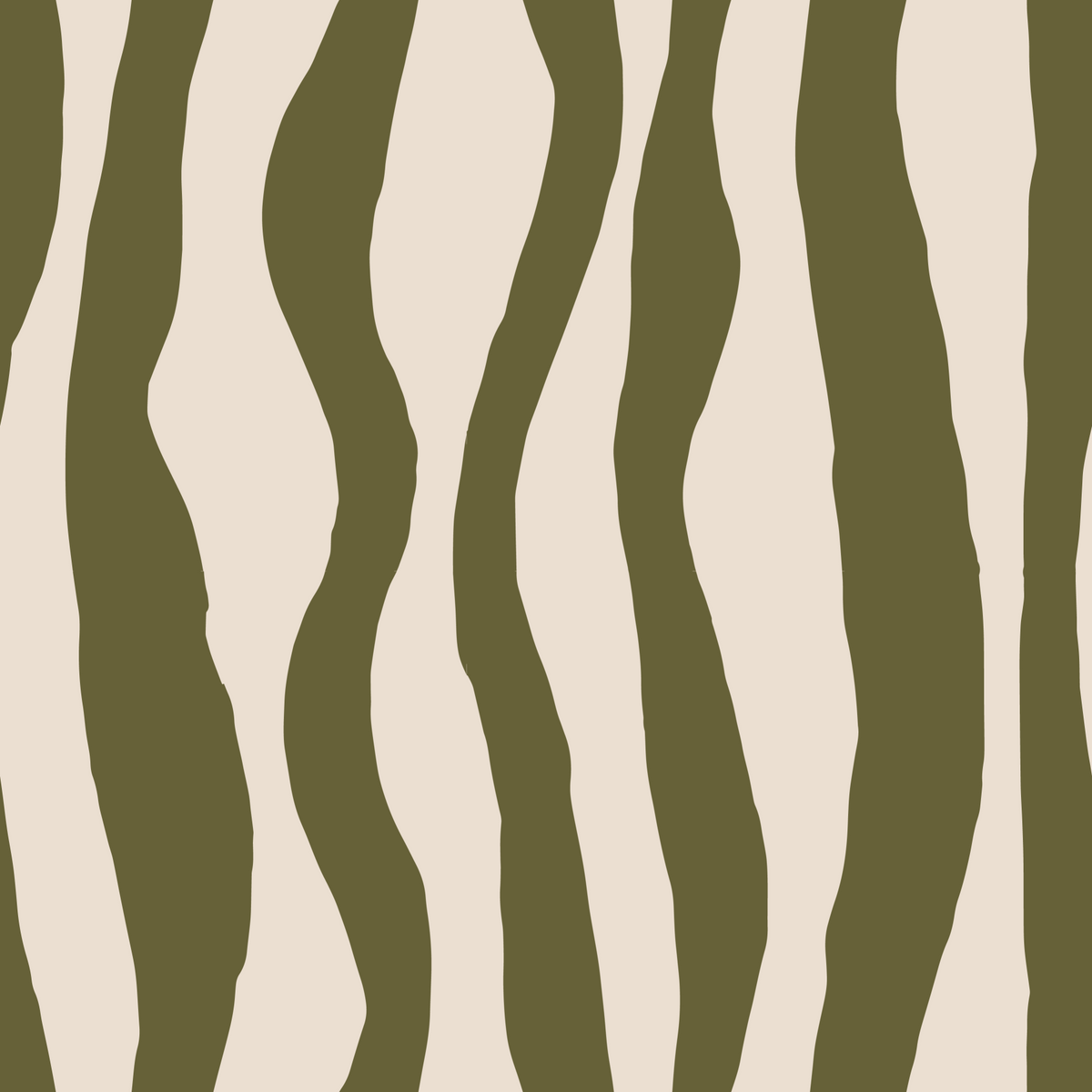 Sage Green Wavy Stripe Wallpaper Scandinavian Boho Wallpaper⁠ in your room
