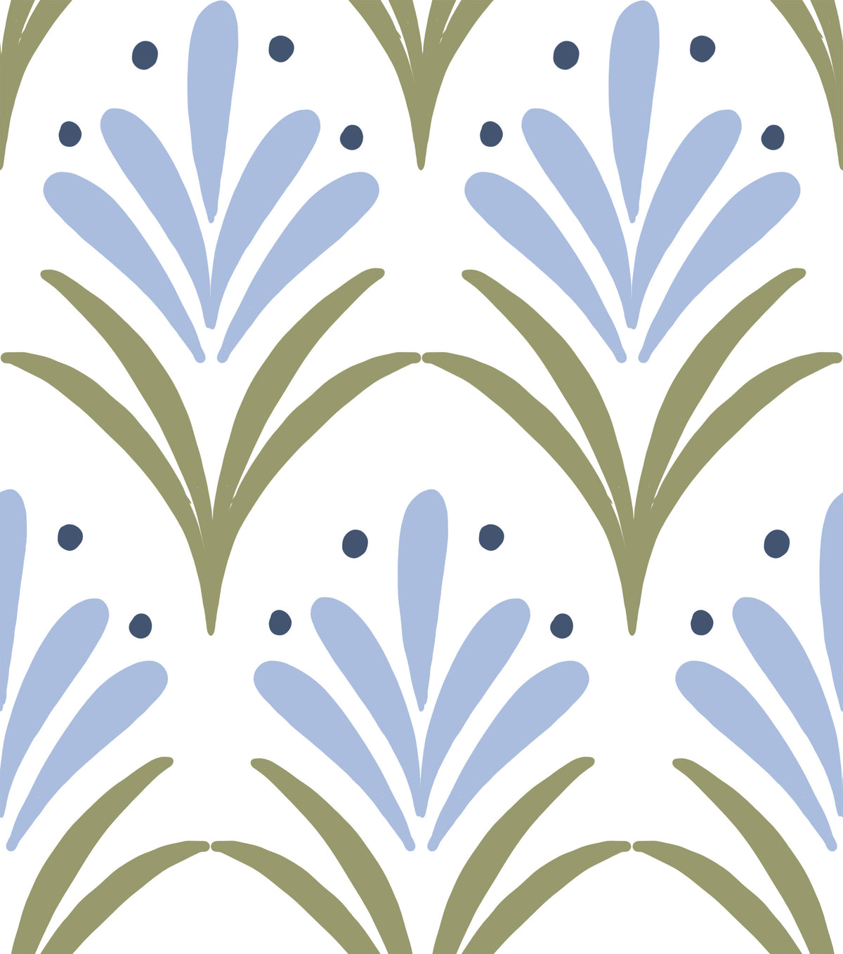 Art Deco Floral Wallpaper⁠ in your room