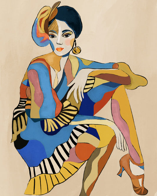 The Cabaret Dancer Wall Mural