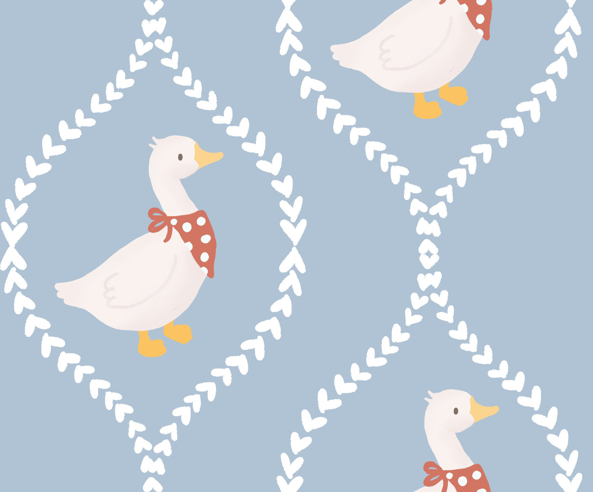 Nursery Goose Wallpaper⁠ in your room