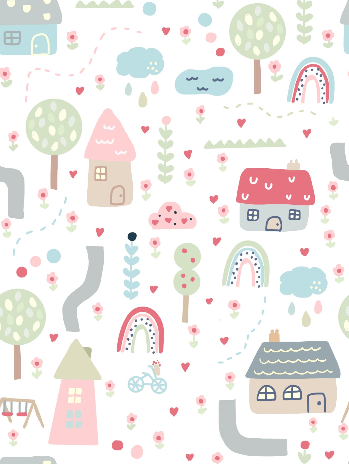 Baby Village Wallpaper⁠