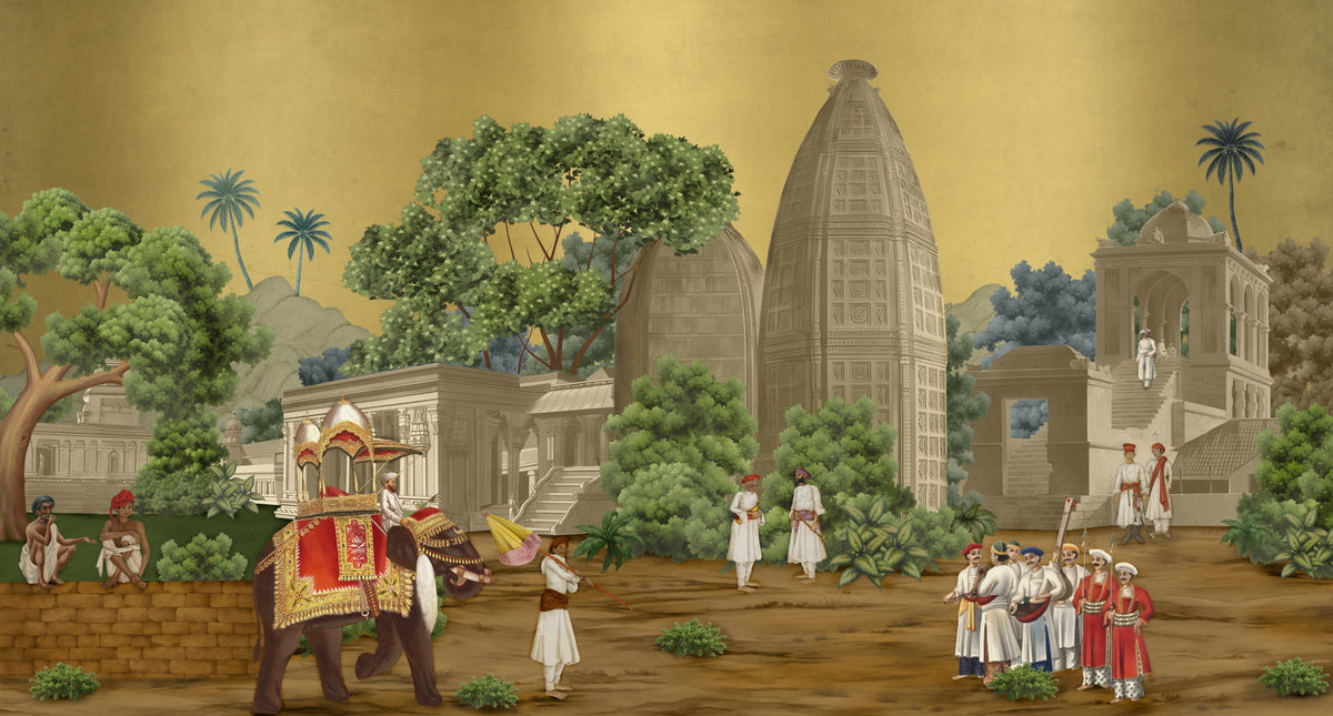 Palace Procession Mural Wall Mural in your room