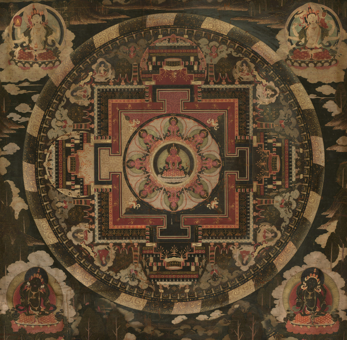 Sacred Mandala Tapestry Wall Mural in your room