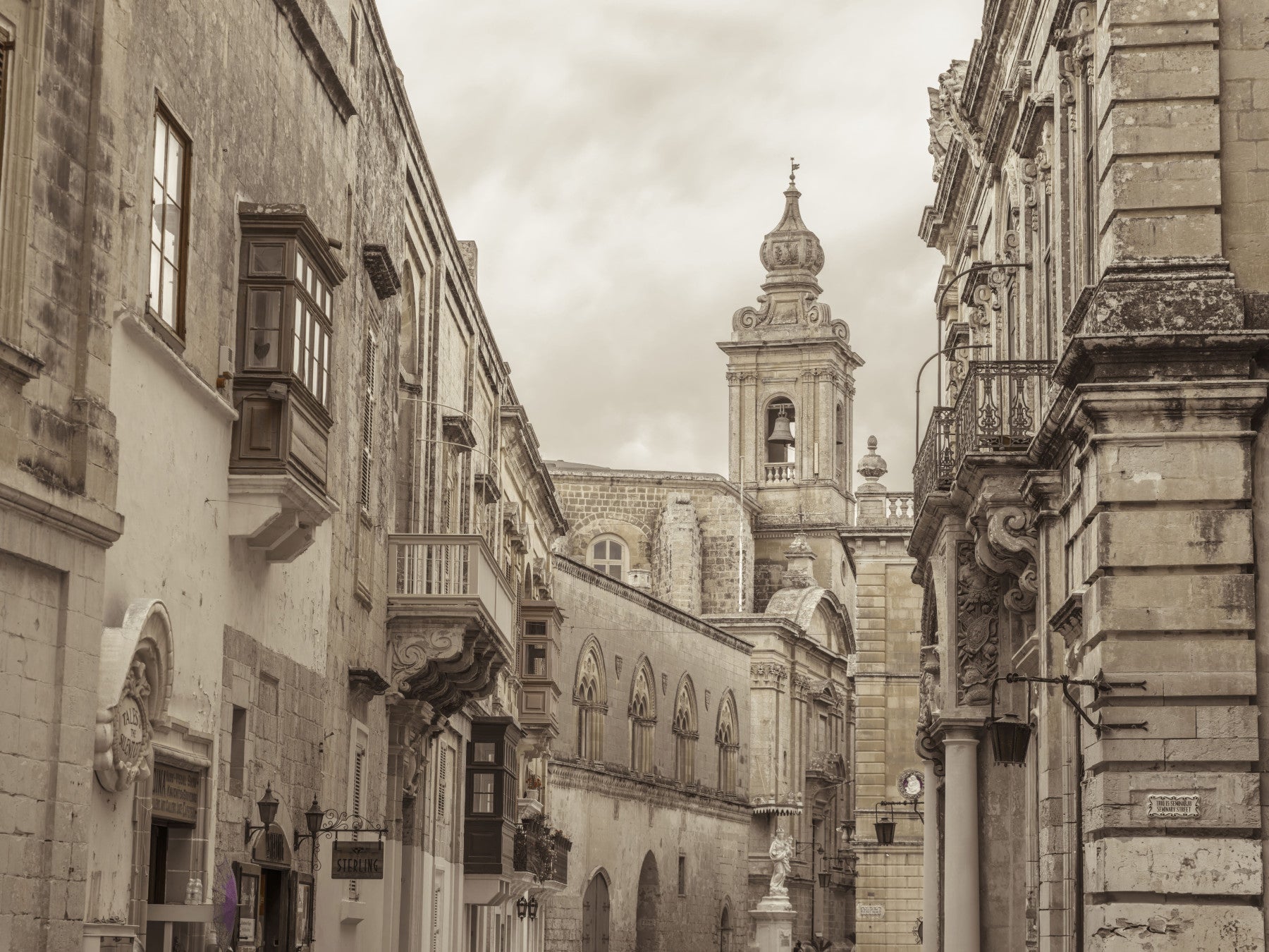 Mdina: Echoes of Stone and Spire Wall Mural